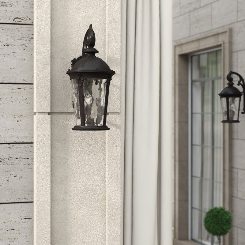 Windsor 3-Light Outdoor Wall Lantern, 20.8" H x 9.5" W, 40W Max Candelabra