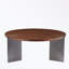 Table basse ronde avec trois pieds en métal-2023694220