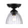 Zanera 1-Light Semi-Flush with Clear Glass