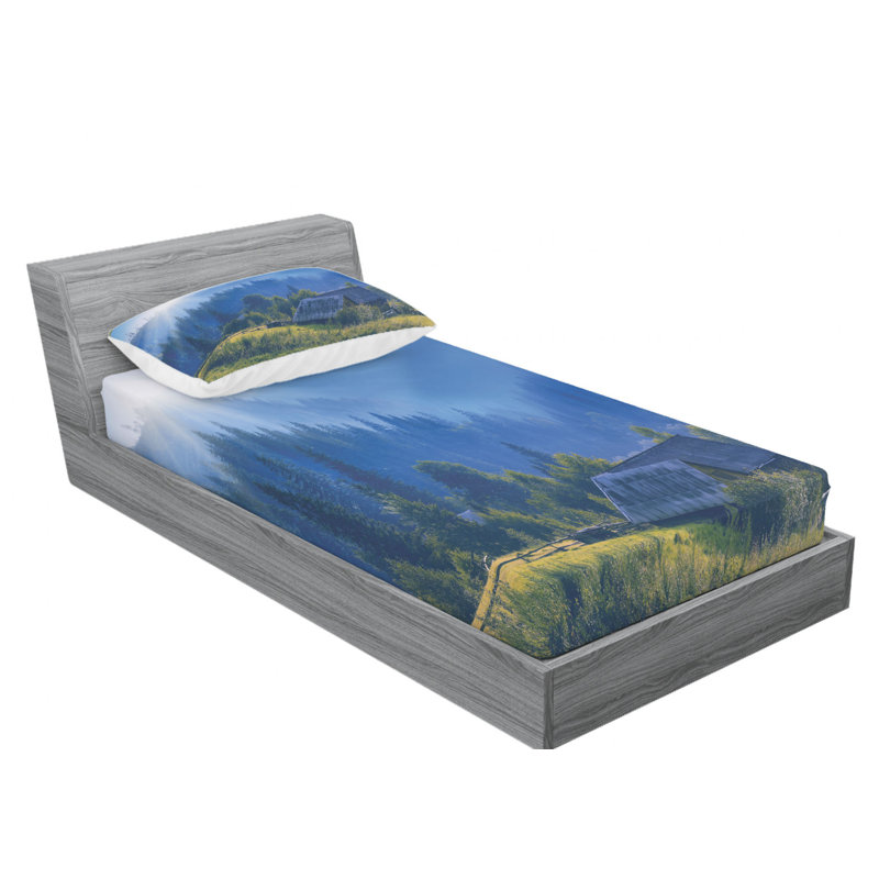 Microfiber Sheet Set, Twin Sheet Set with Fitted Sheet
