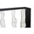 Cast Women Metal Framed Console, Roman Stone