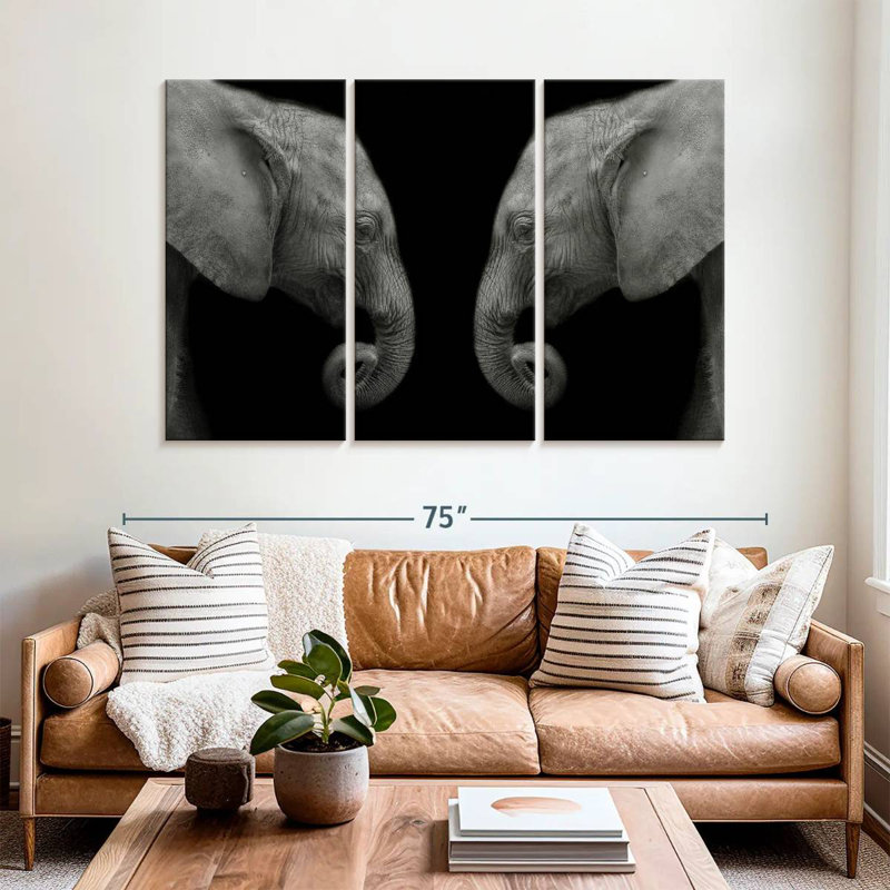 Elephant Sanctuary, 42" H x 65" W
