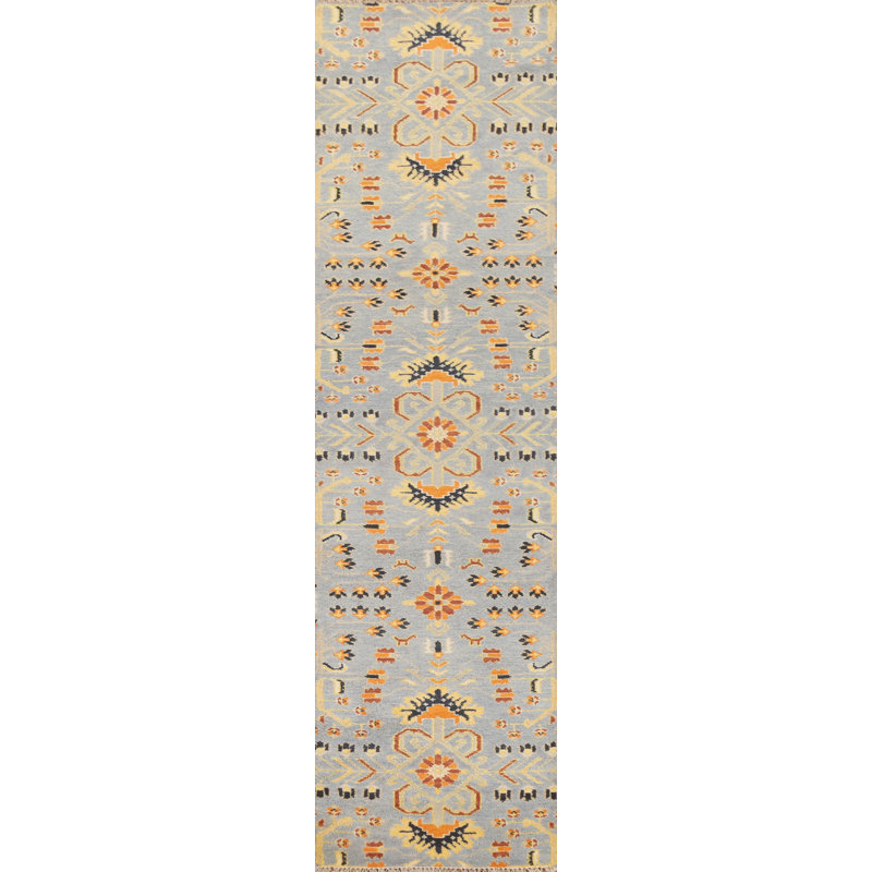 Tapis de couloir traditionnel en laine 3 x 12