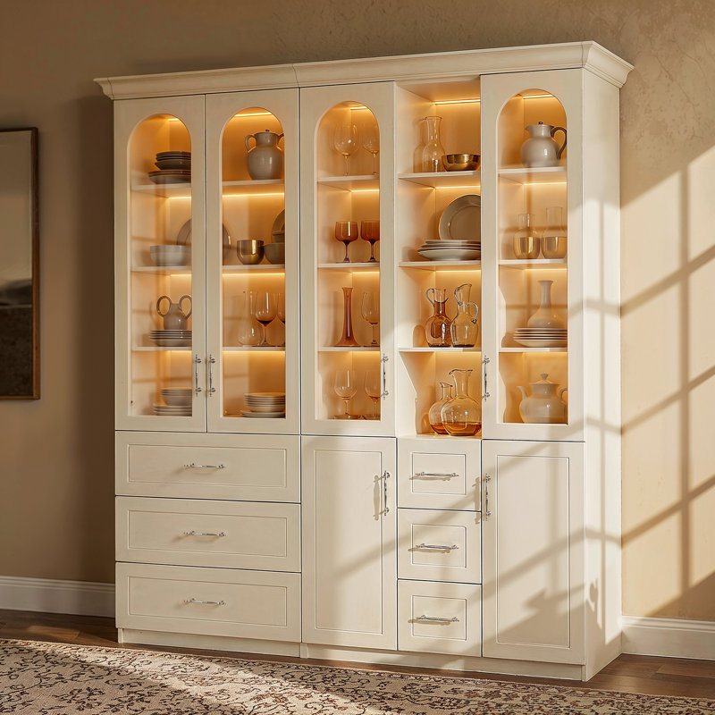 92.5'' H 2-Piece Bookcase With Open Shelves