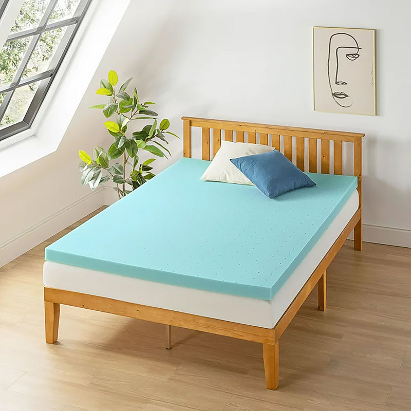 Surmatelas simple extra long de 2 po Irmchen Alwyn Home