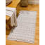 Tapis noir / blanc en coton tissé à plat à la main Steverson-273138452-273138451