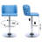 Zager Swivel Adjustable Height Bar Stool, Modern PU Leather Kitchen Island Counter Bar Chair -293991860