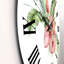 Horloge murale traditionnelle avec lupin et feuilles II-60187499