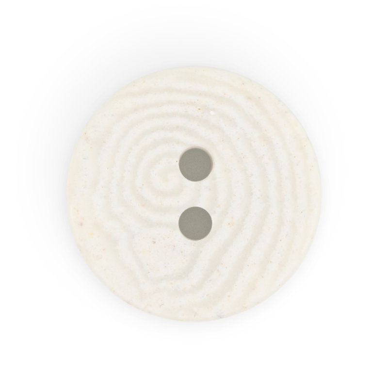 Dritz Recycled Corozo Round Button, 15mm, Light Grey, 12 Buttons