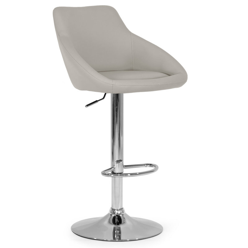 Marwin Swivel Upholstered Adjustable Height Counter Stool