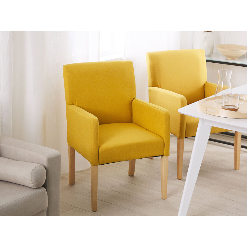 Olu 45cm H Upholstered Armchair, Yellow