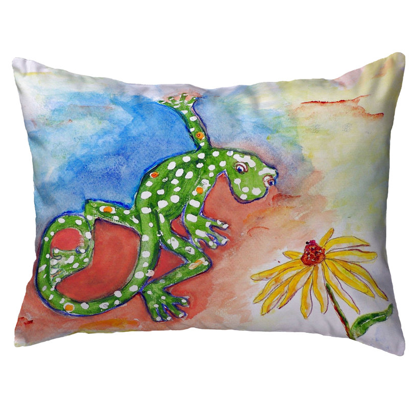  Coussin lombaire intérieur / extérieur Gecko, 11 po x 14 po