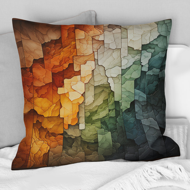 Coussin Hardedge Art Earthy Euphony IV - Hard Edge