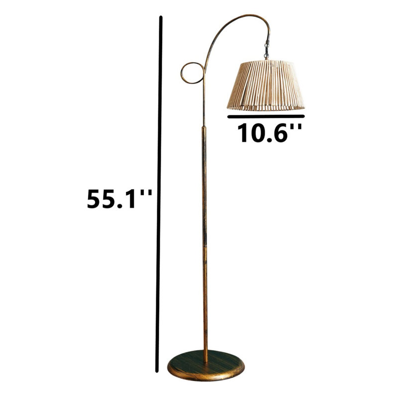 Anavae 63.78 " Arched Floor Lamp