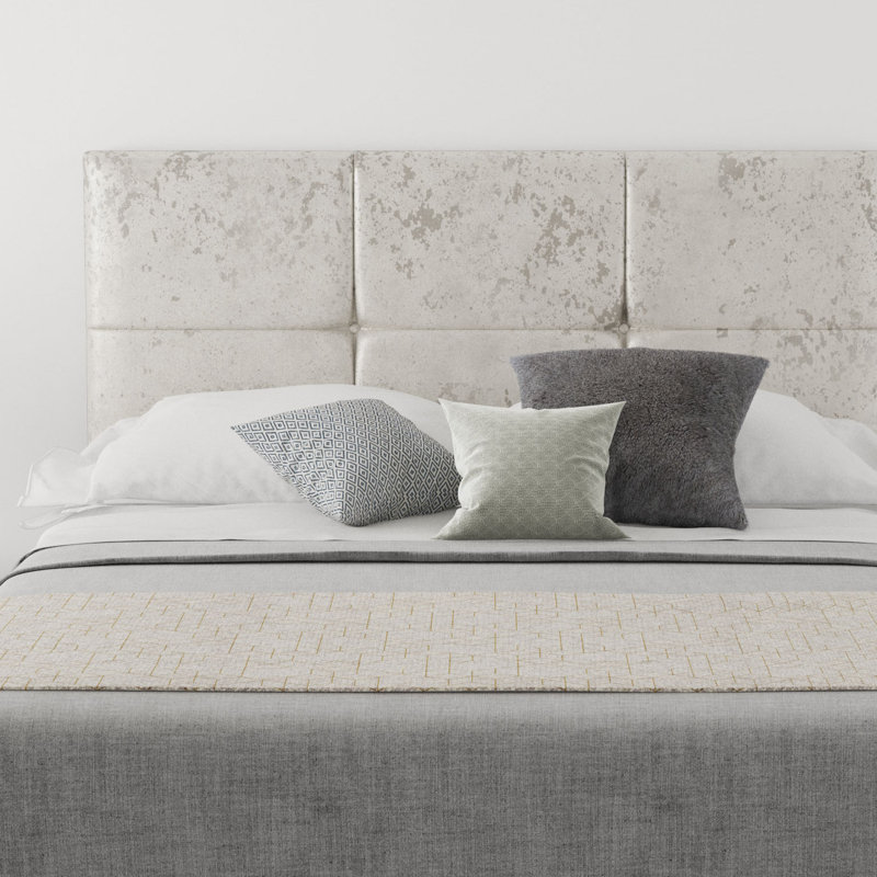 Kellen Upholstered Headboard, Single (3'), Velvet Pearl