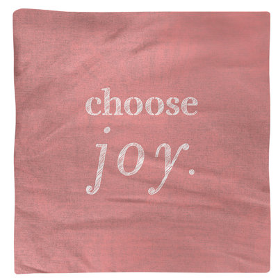 Serviette à citation manuscrite choose joy