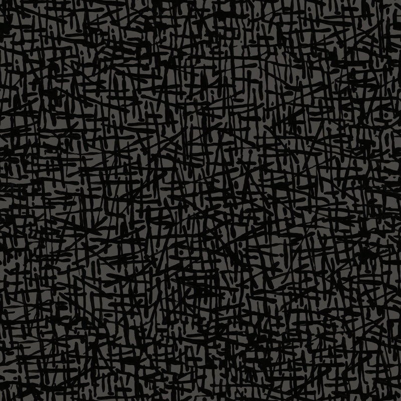 Susan Hable Abstract Wallpaper, Black/Gray