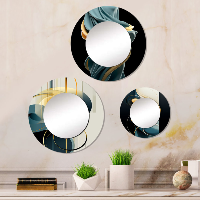 Hartleton Metal Round Mirror