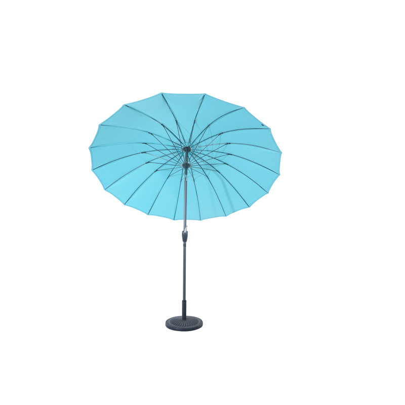 Calton 253cm Traditional Parasol, Aqua