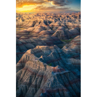 Rock Formations, South Dakota par Dean Fikar - Photographie sur toile tendue