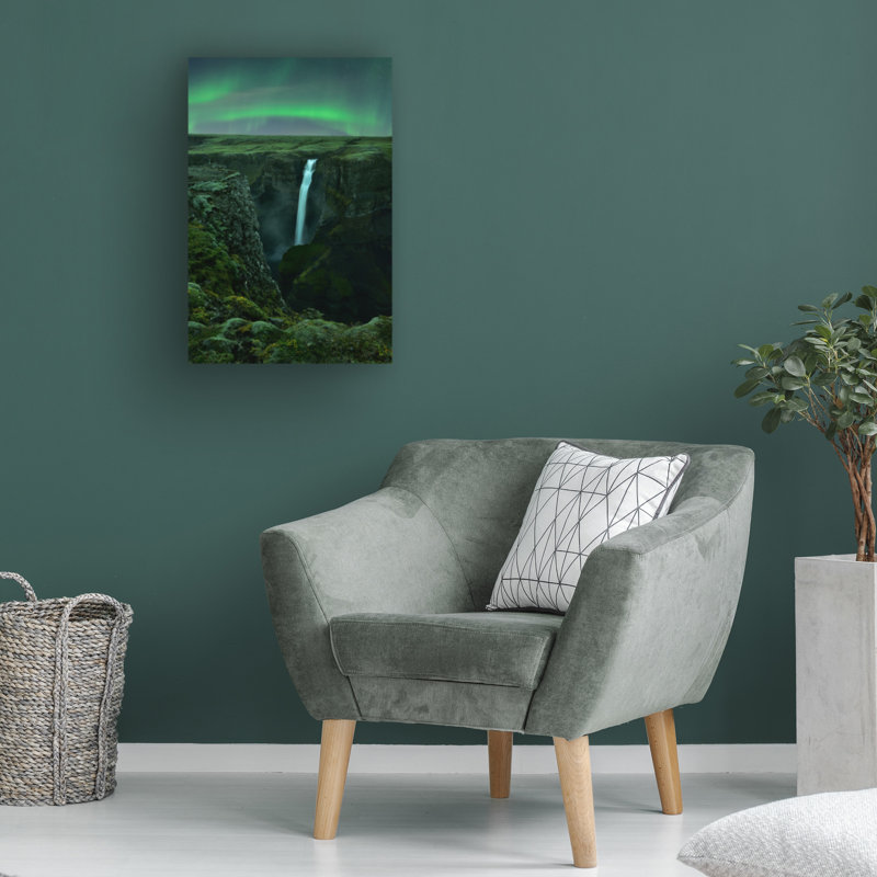 «Mei Xu Green Night», art sur toile, H 24 po x l 16 po