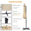 Parasol en porte-à-faux 115,7 po avec manivelle et contrepoids inclus-1593511797