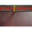 Tapis intérieur en laine vert/rouge 4 pi 1 po x 6 pi à main one-of-kind noué la Kailua
