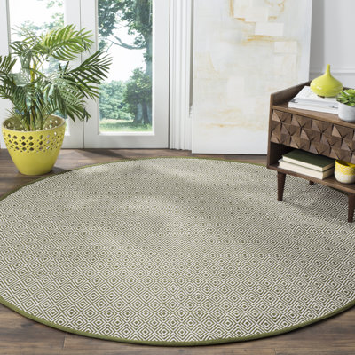 Akihiro Hand Woven Cotton Geometric Rug