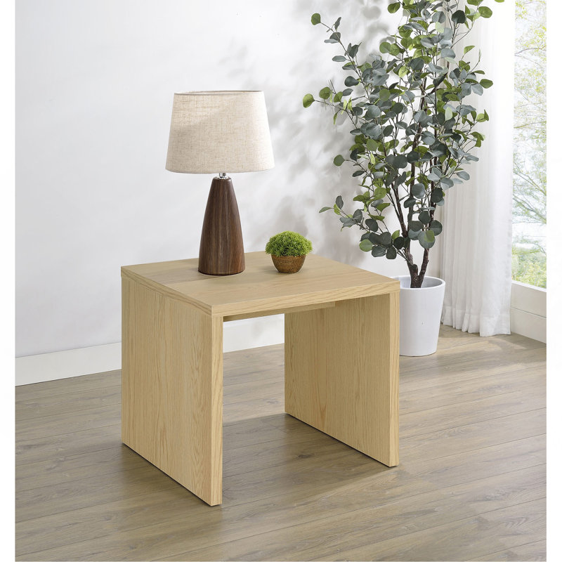 Table de bout d'appoint en chêne clair