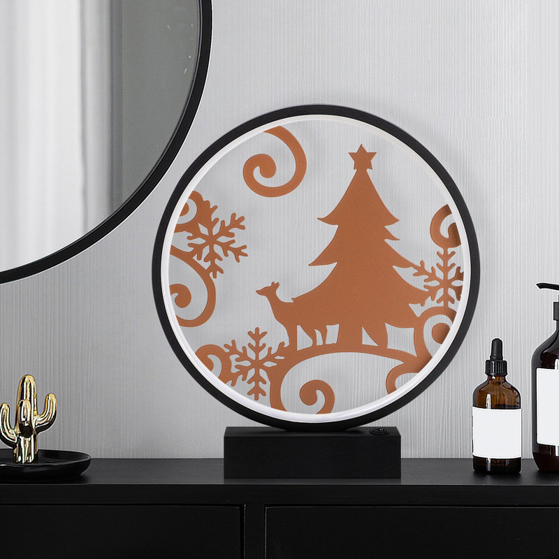 Lampe globe 100% métal Vernee, Cuivre noir