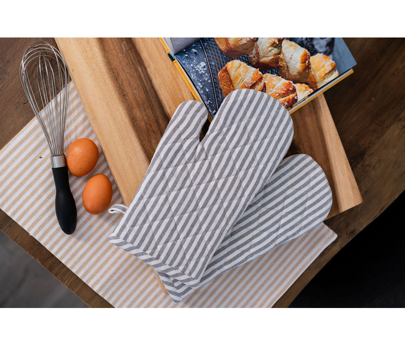 Linge de cuisine en coton Bistro, GREY, 7X12"