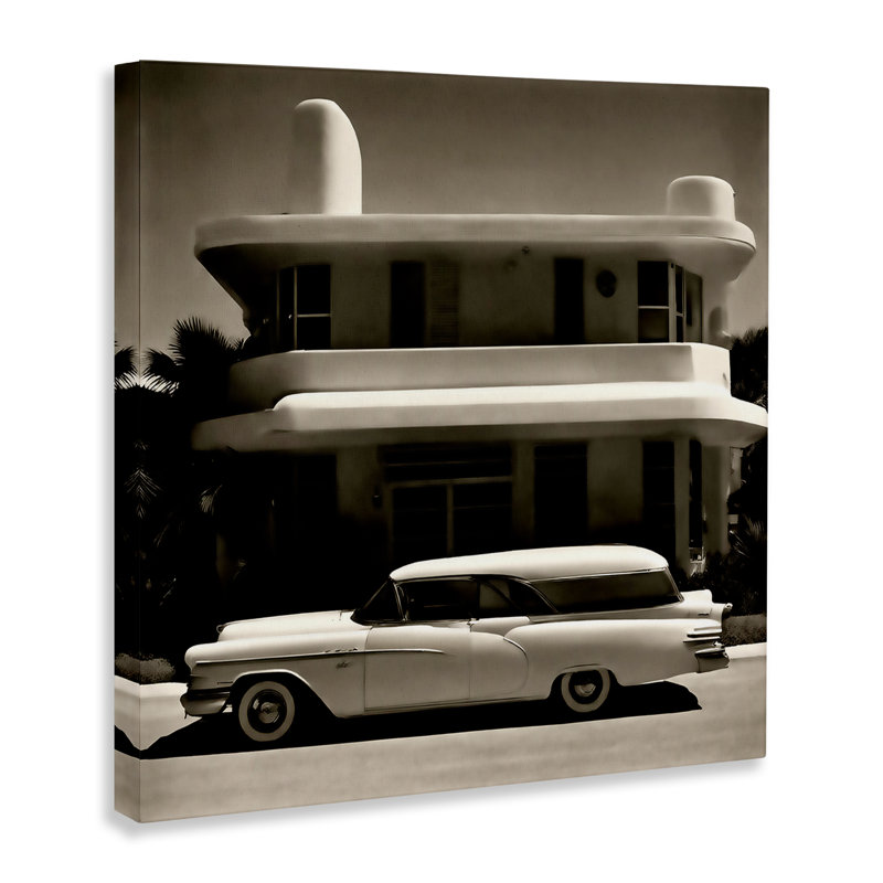 Art mural sur toile Sleek Classic Car par Noah Bay, H 24 po x l 24 po