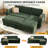 81'' Pull Out Sofa, Sleeper Sofa Couch With Storage Chaise, Chenille Sofa Bed With Pull Out Bed, Convertible Sleeper Sofas For Living Room, Small Spaces-736245236