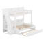 Structure de lit simple superposé avec lit gigogne et escalier de rangement, lit plateforme en bois avec tablettes de rangement, garde-corps et station de charge-1538020976