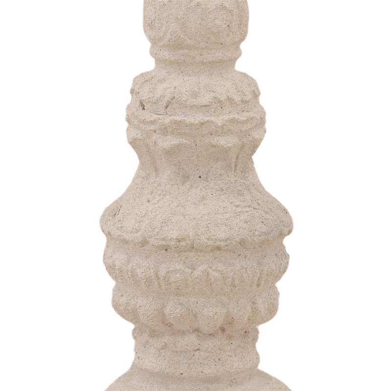 Gethin Outdoor Candle Holder Light Gray Large - Thumbnail 3