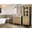Bois de teck d'Atlanta 36 po X P 22 po Meuble-lavabo central D Quartz Venatino-108967484