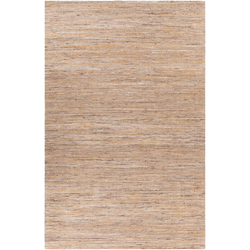 Tapis naturel texturé contemporain Kraft, Rectangle 7 pi 9 po x 10 pi 6 po