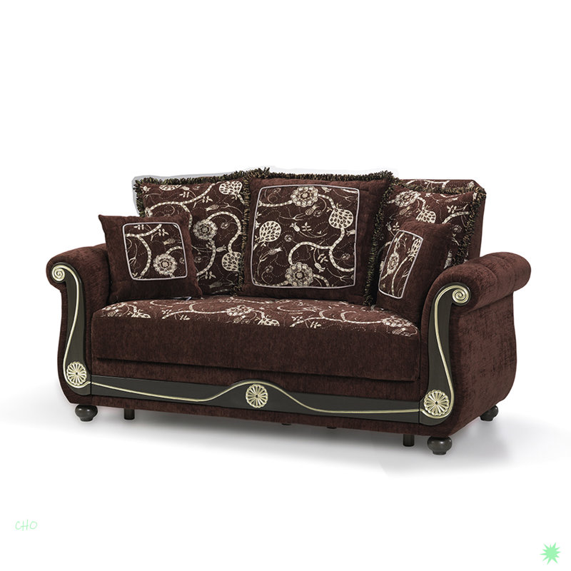 Causeuse convertible avec rangement Collection, Brun