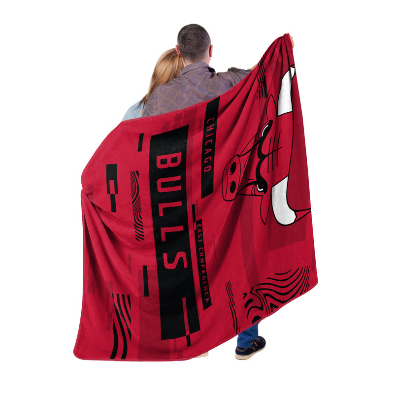 Throw Blanket, Black/Red, Chicago Bulls