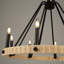 Lustre 8 lumières Braneisha noir