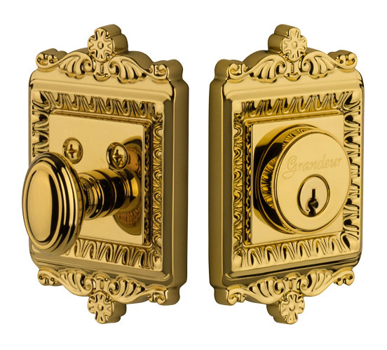 Windsor Single Cylinder Deadbolt, Lifetime Brass, Keyed Alike, 2-3/8"