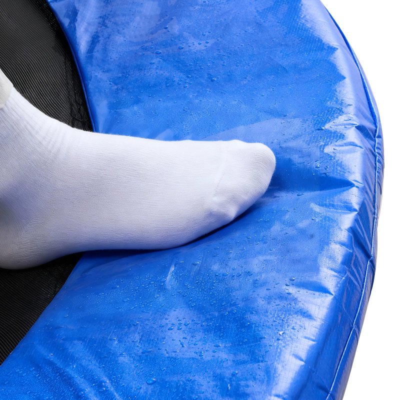Trampoline d'extérieur en acier au carbone 12 pi bleu