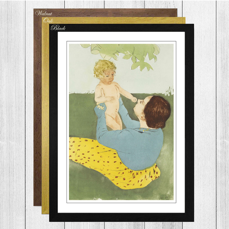 Mary Cassatt - Single Picture Frame Painting, Oak