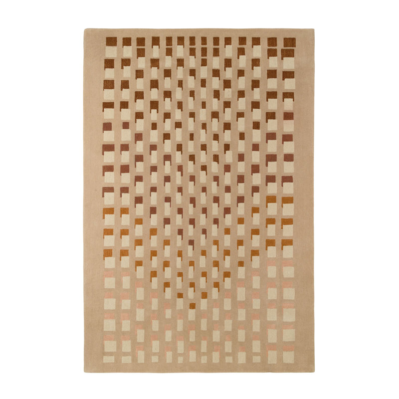 Ombra Hand Tufted Wool Geometric Area Rug, Rectangle 6'5" x 9'8"
