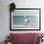 Camargue Beach Horse encadré sur papier