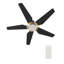 Ventilateur de plafond Smart DC avec lumière, télécommande encastrée-484889606-500628791