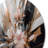 Rose Gold Linear Floral Elegance II - Floral Round Wall Art on Metal-650500131