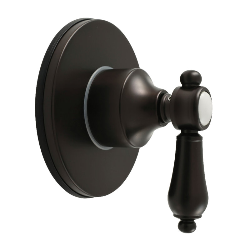 Kingston Brass Heirloom Single-Handle Six-Way Diverter Valve With Round Trim Kit, Oil Rubbed Bronze