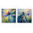 Blue Green Dragonfly'S Iridescent Wings I - Dragonfly Animal Wall Art - Modern Wall Art Set 2 Piece-219974841-219974844-219974834