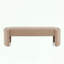 Long banc avec repose-pieds au design minimaliste